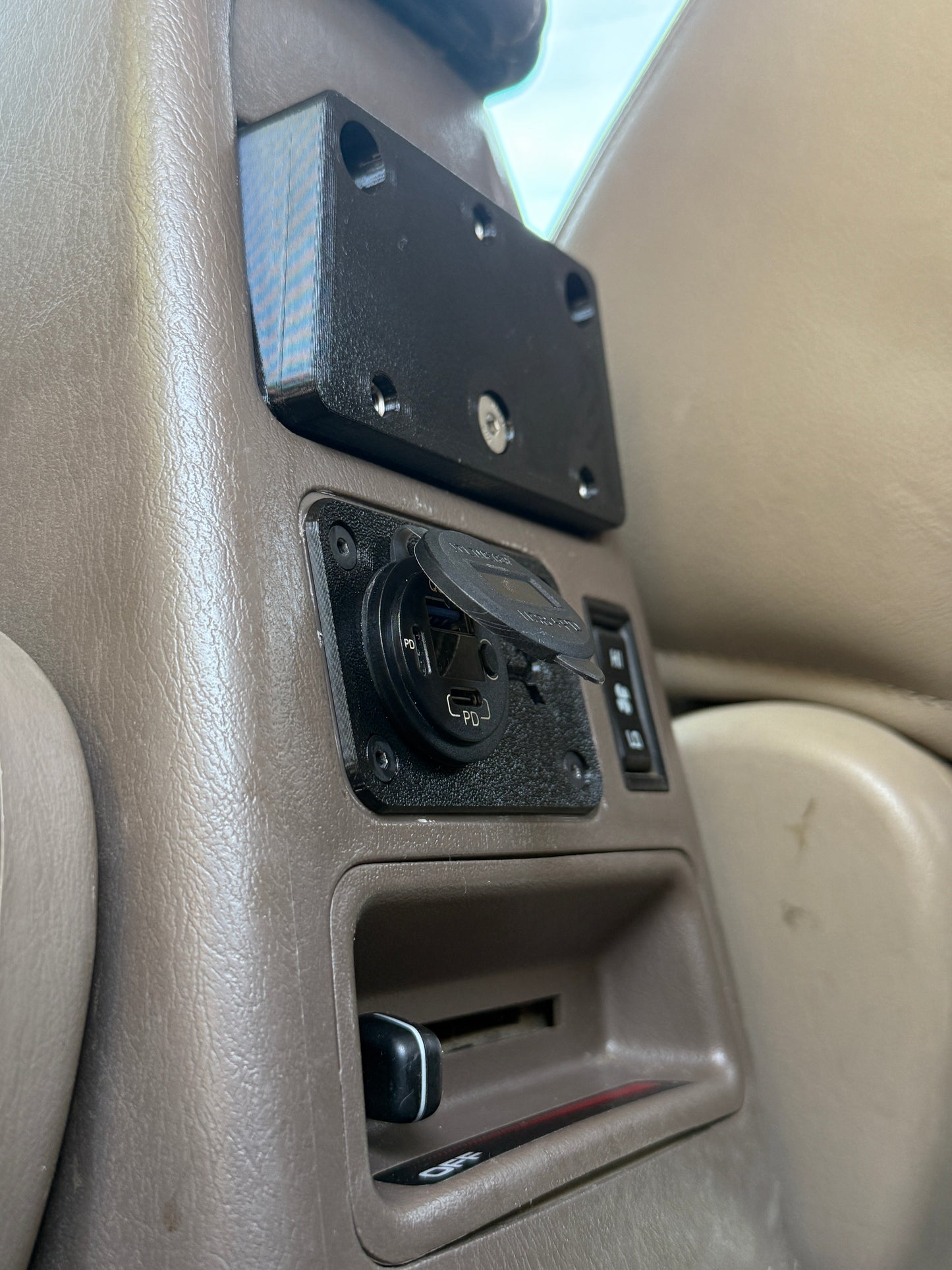 3rd Gen 4runner Rear Seat Power Panel | OEM Upgrade