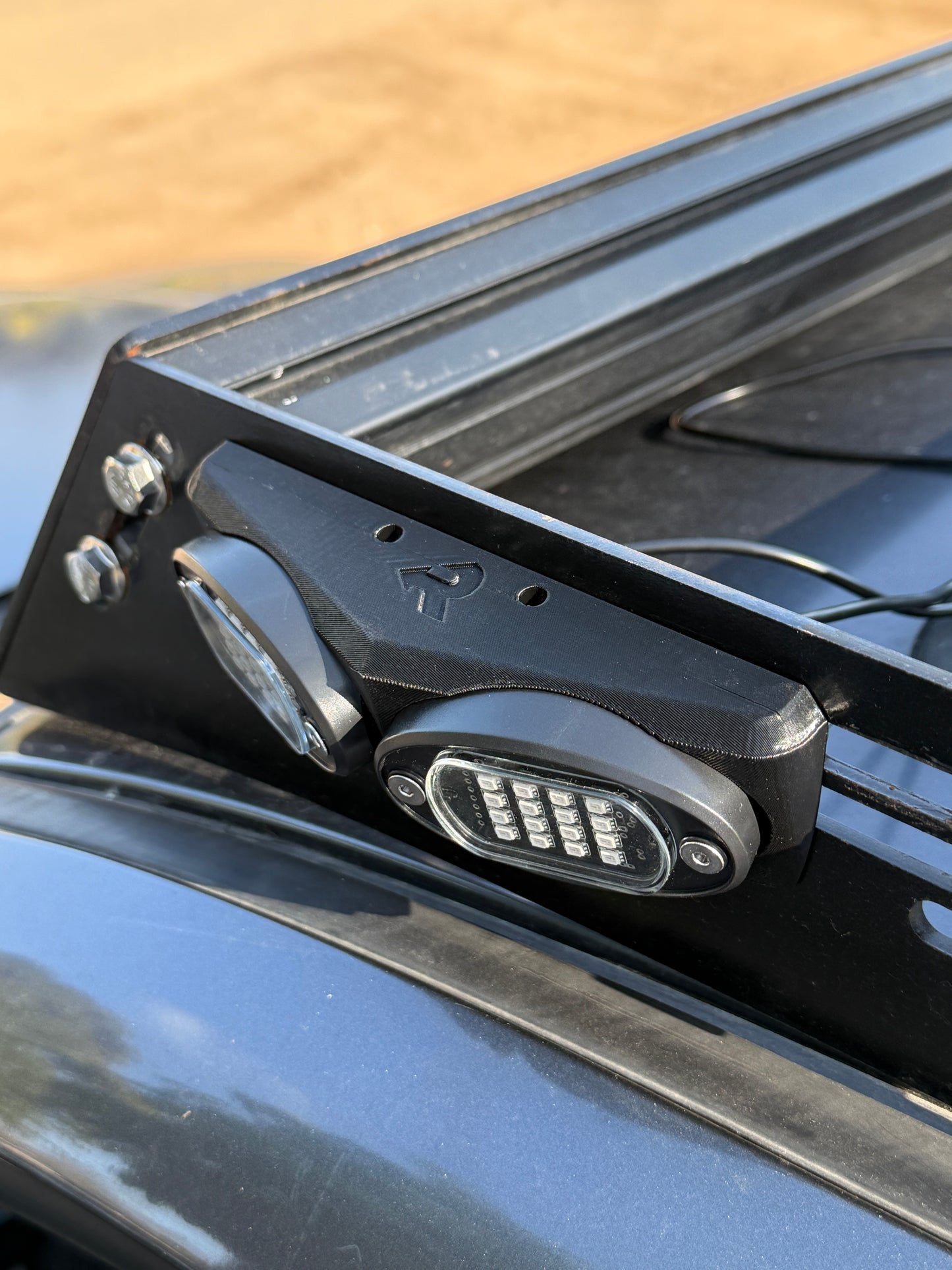 Roof Rack Rock Light Mounts