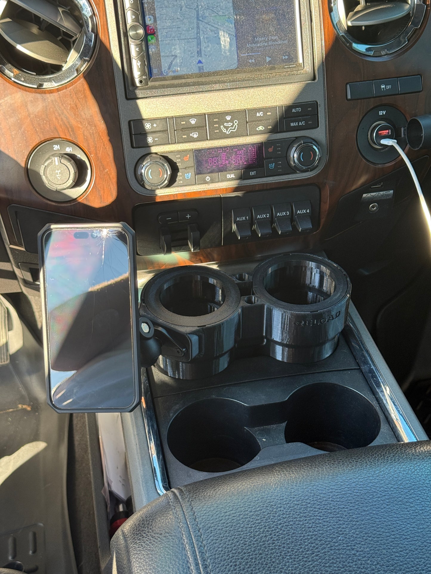 3rd gen F250 Front Cup Holder | OEM Upgrade