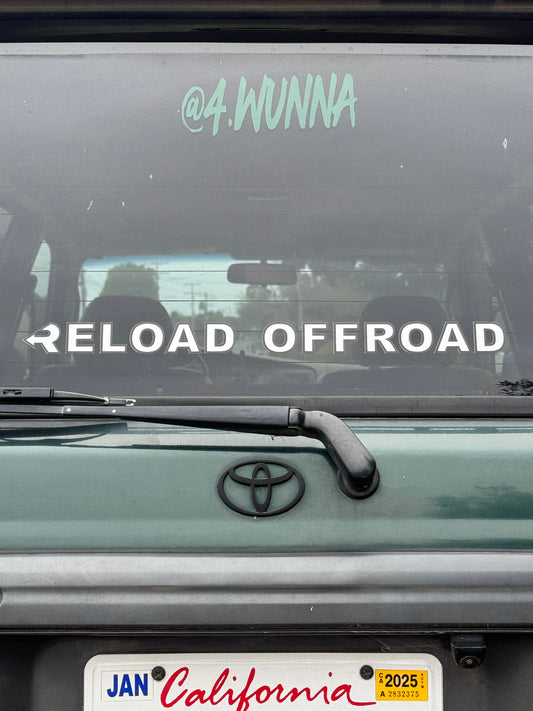 “Reload Offroad” Transfer Sticker